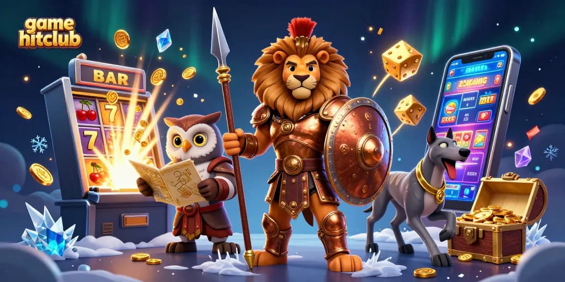 Experience the excitement of game hitclub with a jackpot explosion and vibrant casino elements in this dynamic scene.
