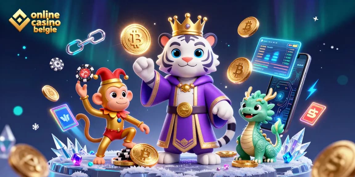 Engage with the vibrant world of online casino belgie featuring playful characters in a dynamic 3D environment.