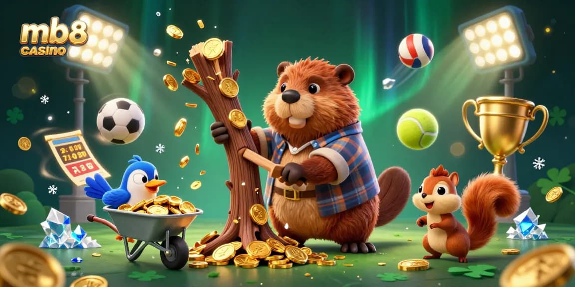 Trải nghiệm mb88 casino tuyệt vời với chiếc rìu vàng của người gỗ khi thu thập đồng xu.