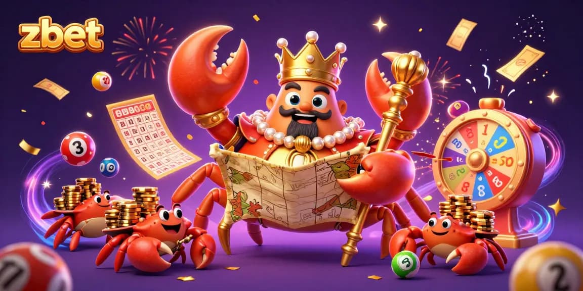 Engage with the vibrant zbet world of online gaming, featuring the crab emperor and dynamic casino elements.