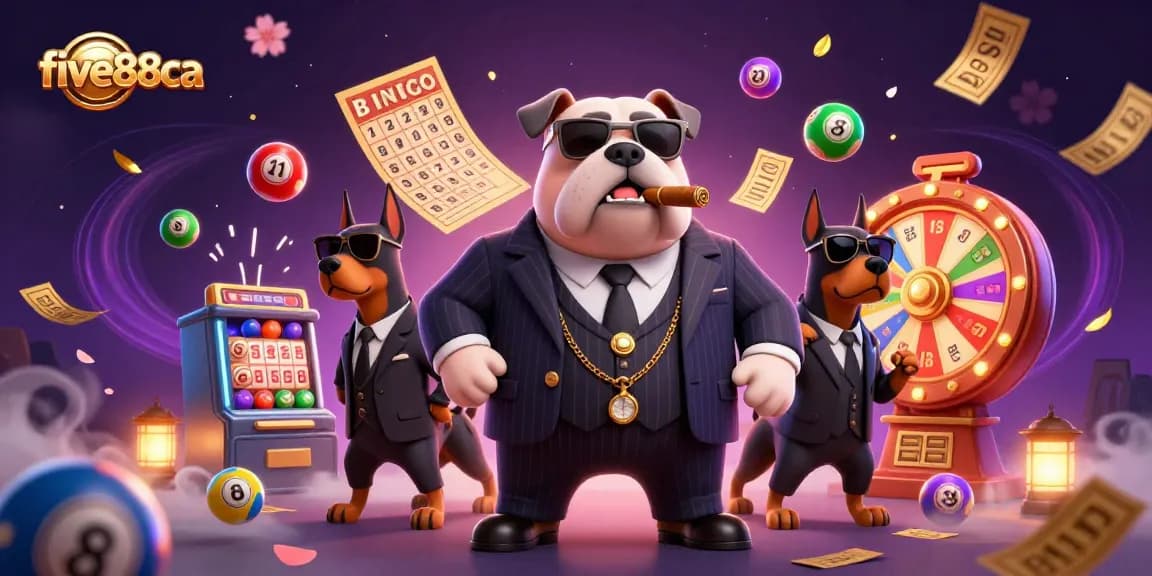 Experience thrilling gaming adventures at five88ca with an engaging illustration showcasing vibrant casino elements.
