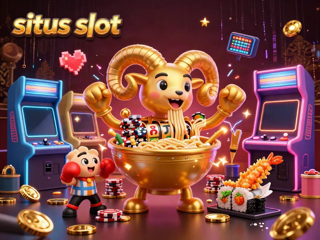 Engage in thrilling gameplay at situs slot with vibrant characters and colorful casino elements.