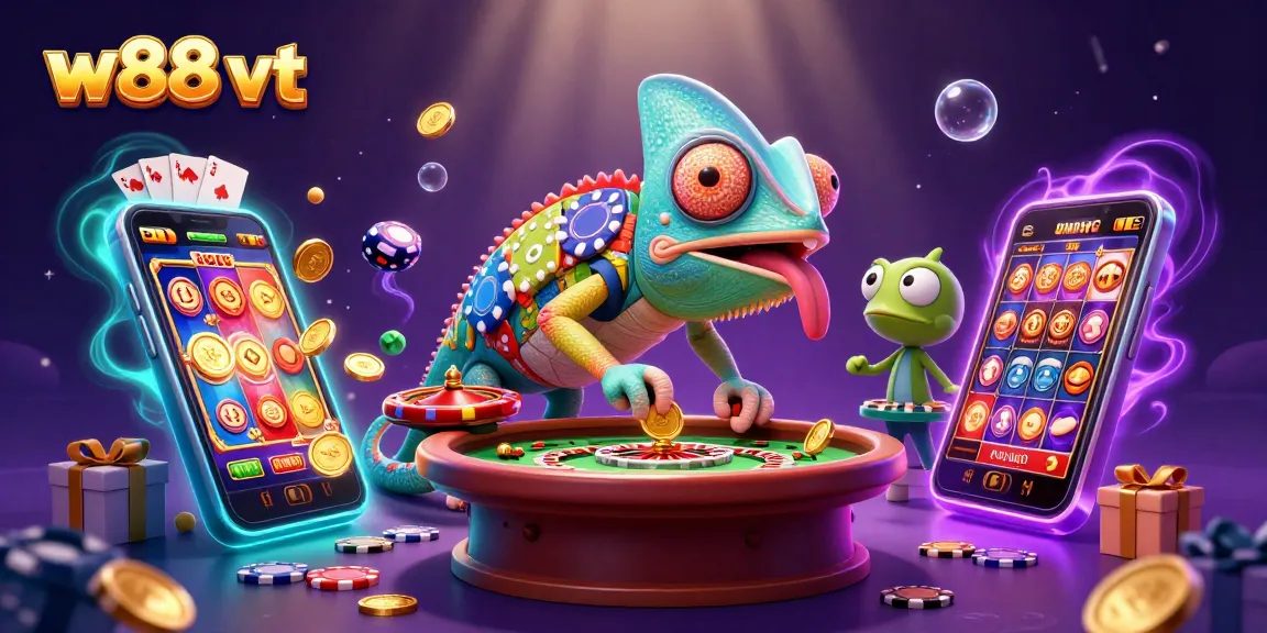 Trải nghiệm cá cược độc đáo tại w88 vt với chủ sở hữu chameleon đầy màu sắc.