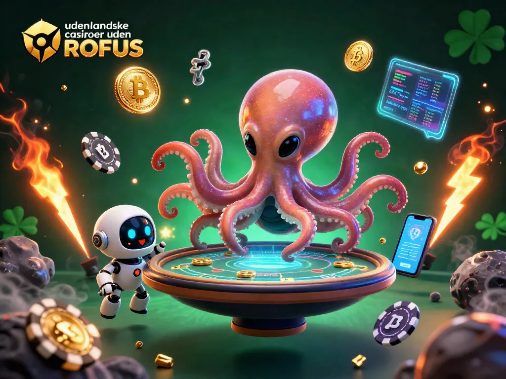 Play at udenlandske casinoer uden ROFUS with an alien octopus at a holographic poker table