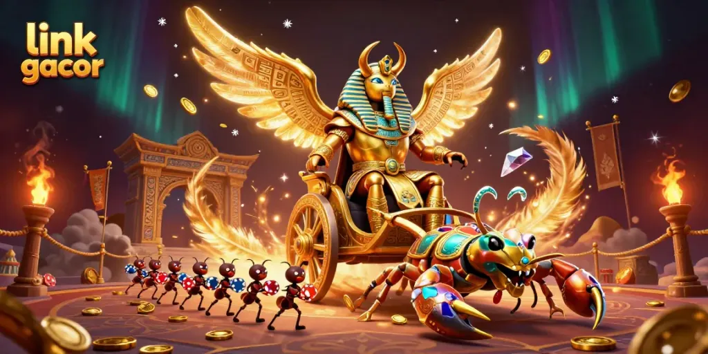 Win big with link gacor at the slot games featuring dynamic 3D characters and vibrant casino elements.