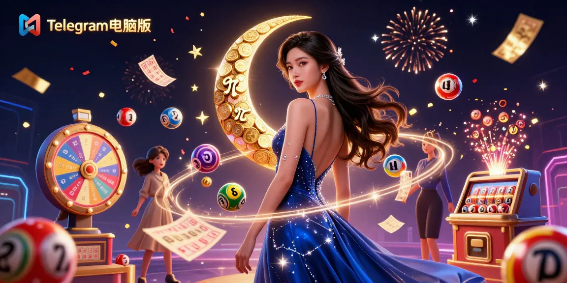 在这幅生动的体育彩票主题插图中体验Telegram电脑版的获胜策略