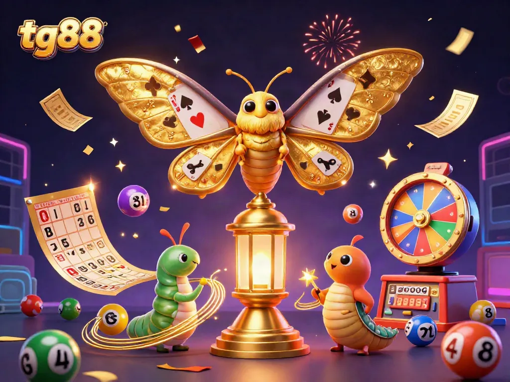 Engage with tg88 through vibrant casino scenes filled with games, lively characters, and excitement.