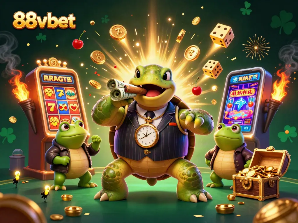 Experience winning moments with 88vbet in this vibrant casino 3D illustration filled with action and excitement.