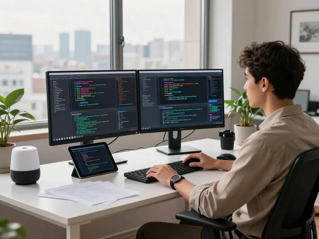 Explore the juicy ai tools in a modern tech workspace focused on data science innovation.