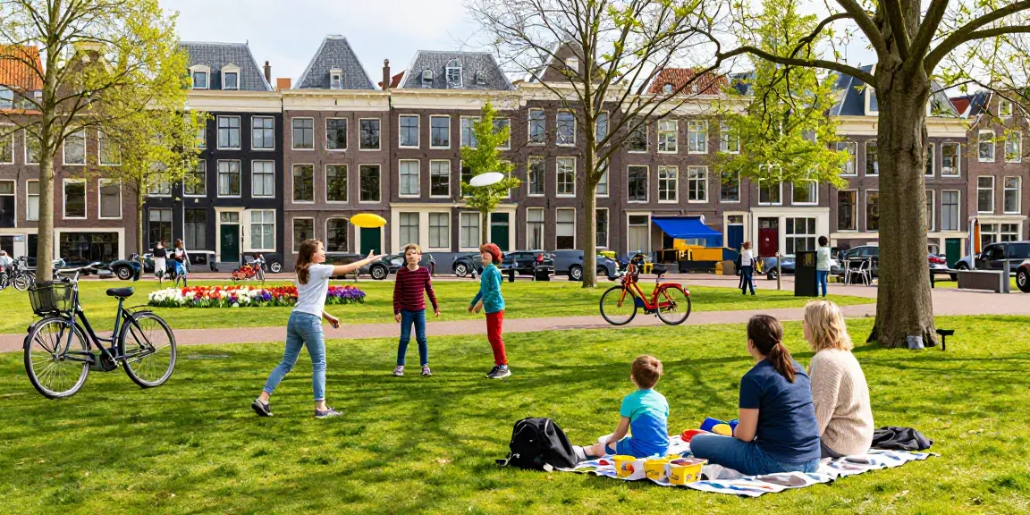 Families enjoying outdoor activities in Den Haag showcasing bedrijven den haag.