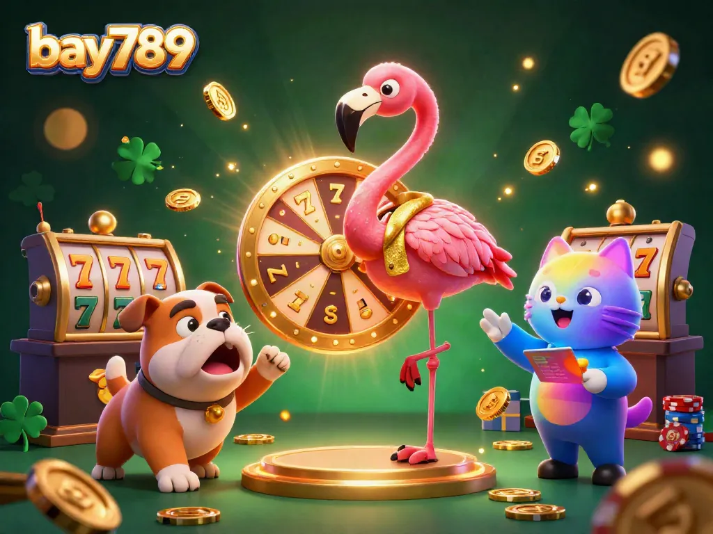 Experience thrilling gameplay with bay789 as a dynamic game show scene come to life, featuring prizes and excitement!
