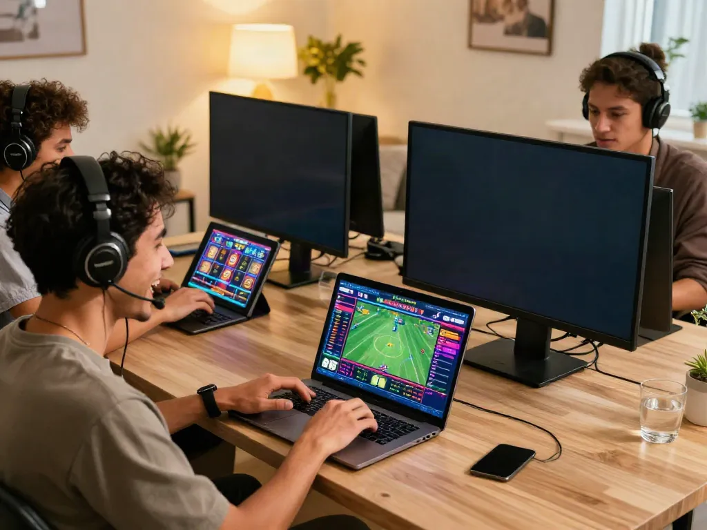 Engaged users enjoying games at SV88's vibrant online casino experience.