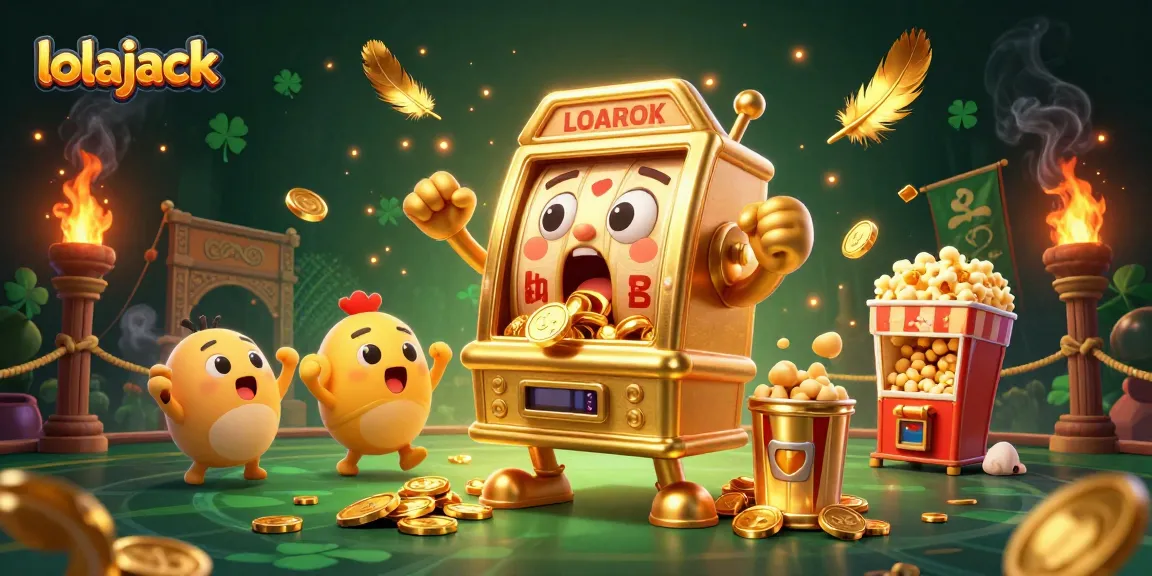 Experience thrilling wins at lolajack casino as the golden slot machine hits the jackpot.