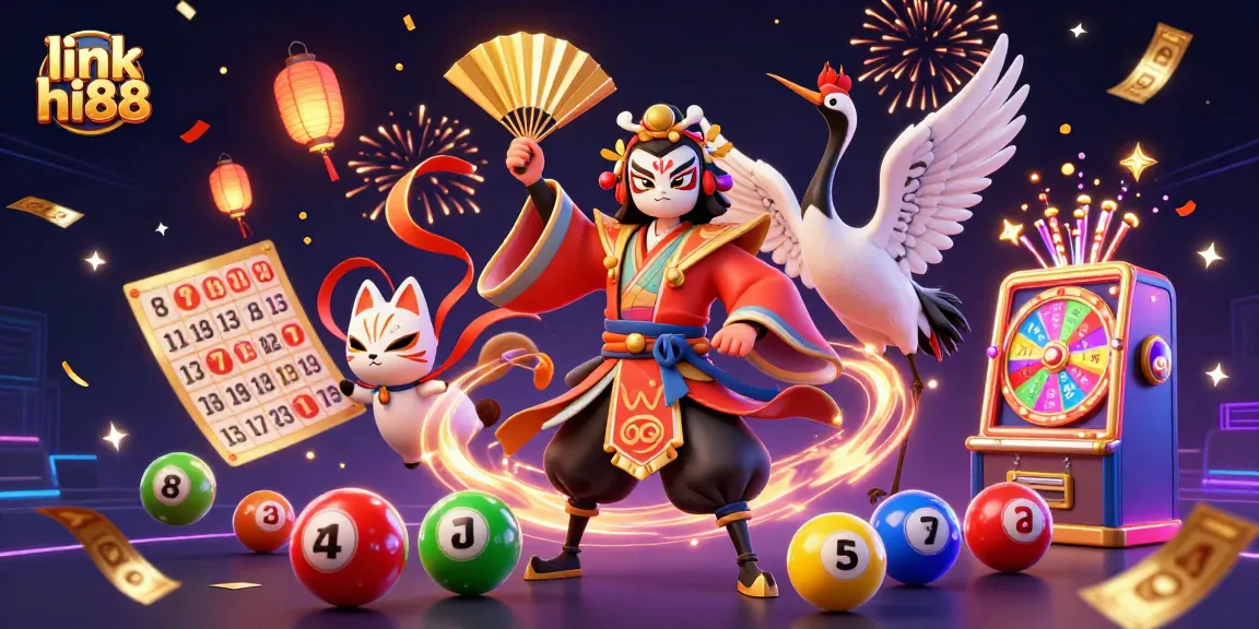 Engage with link hi88 through thrilling lottery experiences featuring vibrant game elements and festive characters.