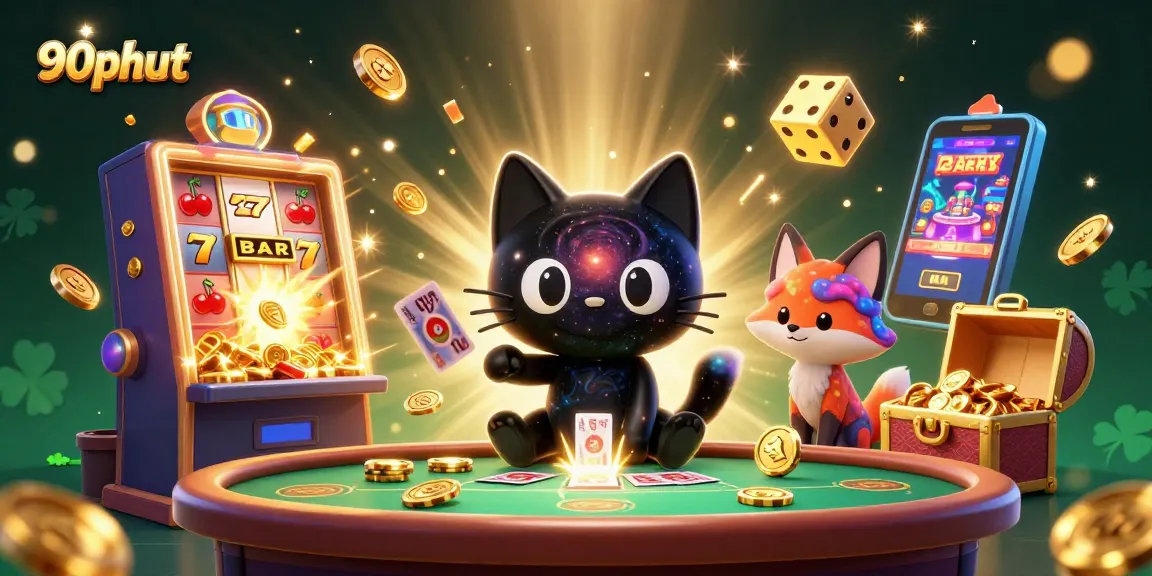 90phut grants exciting gambling adventures with colorful cosmic characters enveloped in casino elements.