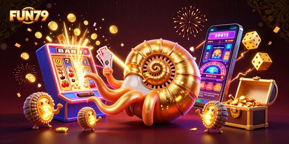 Experience FUN79 with dynamic casino action featuring a giant nautilus roulette and bursting jackpots.