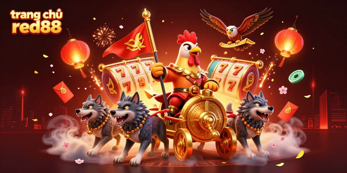 Experience excitement and winning strategies at trang chủ red88 with this dynamic casino illustration.