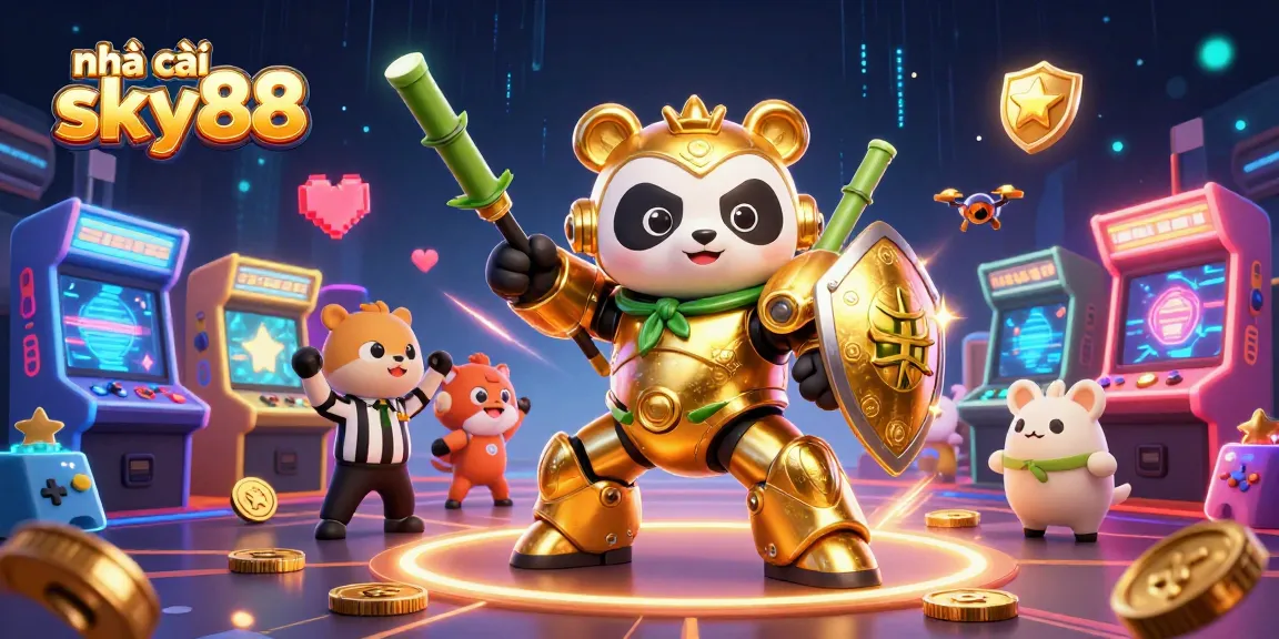 Engaging gameplay at nhà cái sky88 with vibrant characters and exciting casino-themed elements.